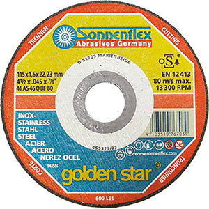 7107P - THIN GRINDING WHEELS FOR CUTTING STEEL AND STAINLESS STEEL - Orig. Sonnenflex